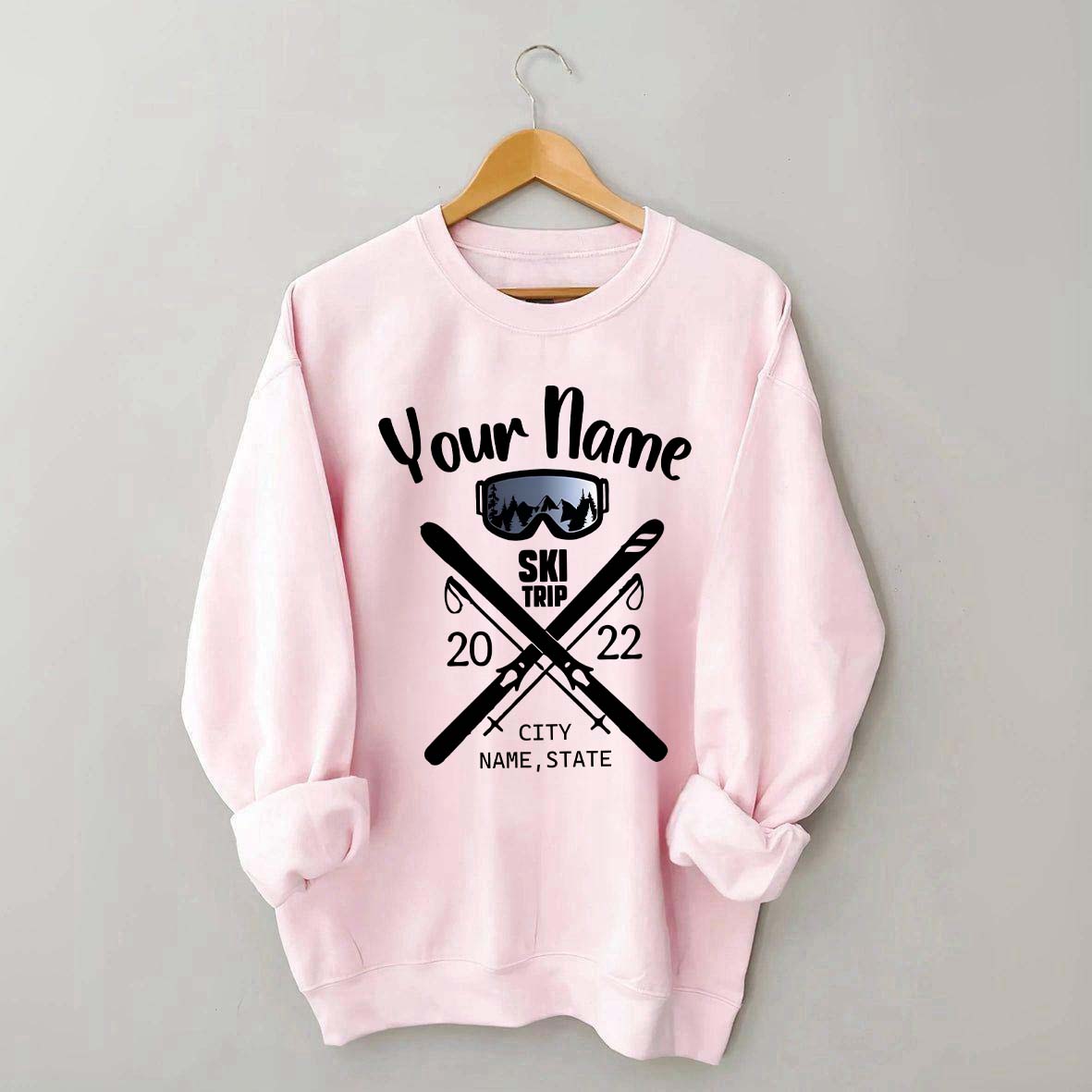 Personalized Snow Trip Sweatshirt