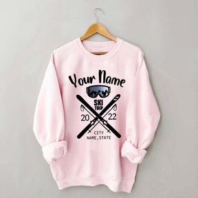 Personalized Snow Trip Sweatshirt
