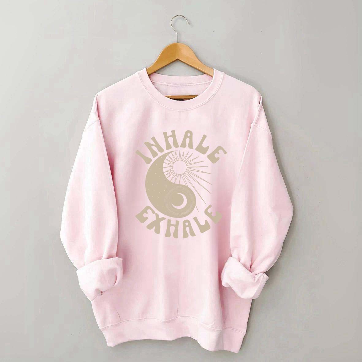 Ying Yang Yoga Just Breathe Sweatshirt