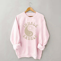 Ying Yang Yoga Just Breathe Sweatshirt