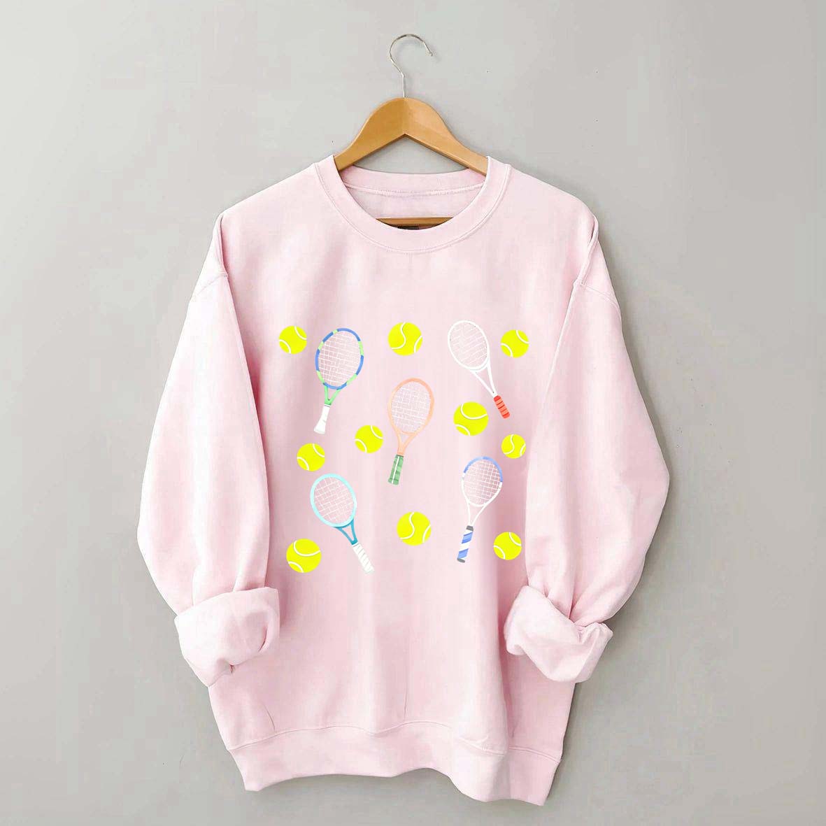 Tennis Balls & Tennis Racquets Sweatshirt