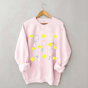 Tennis Balls & Tennis Racquets Sweatshirt