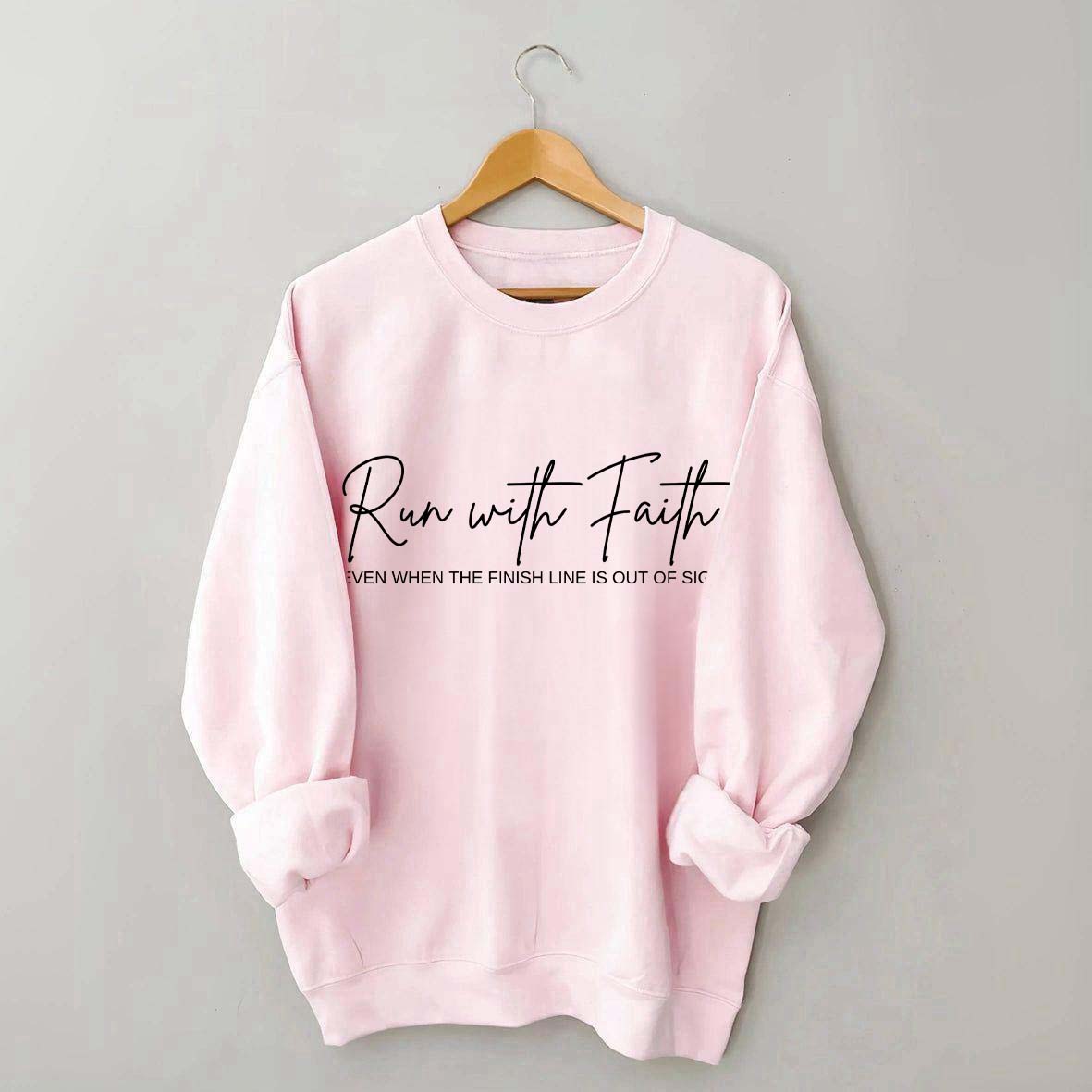 Run With Faith Minimalist Sweatshirt