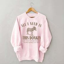 Funny Donkey Mom Mule Sweatshirt