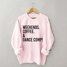 Retro Weekends Coffee and Dance Sweatshirt