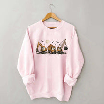 Halloween Construction Ghosts Excavator Sweatshirt