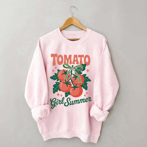 Fresh Garden Vegetable Tomato Girl Swwatshirt