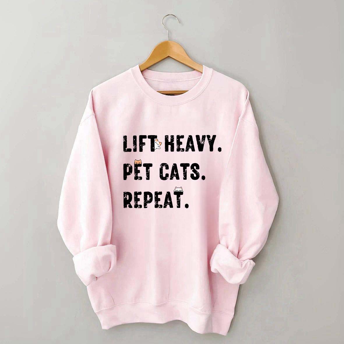 Funny Weight Lifting Cats Sweatshirt
