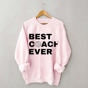 Best Coach Ever Volleyball Sweatshirt
