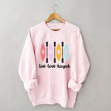 Women Kayaking Canoeing Sweatshirt