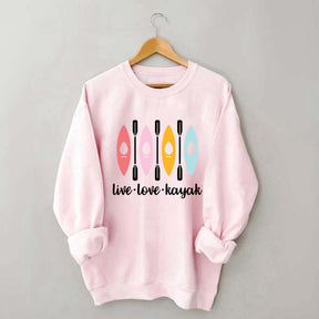 Women Kayaking Canoeing Sweatshirt