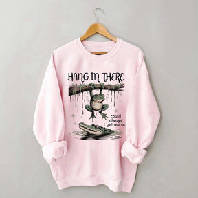 Sassy Frog Hang In There Sweatshirt