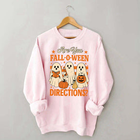 Are You Fall O Ween Directions Halloween Sweatshirt