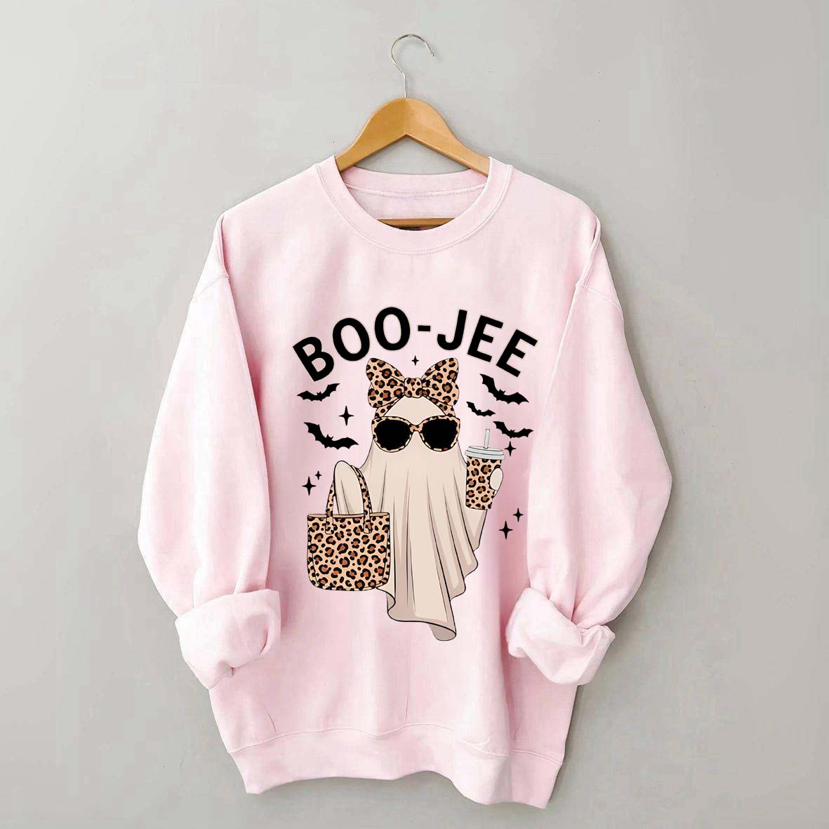 Boo-Jee Ghost Leopard Sweatshirt