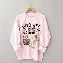 Boo-Jee Ghost Leopard Sweatshirt