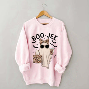 Boo-Jee Ghost Leopard Sweatshirt