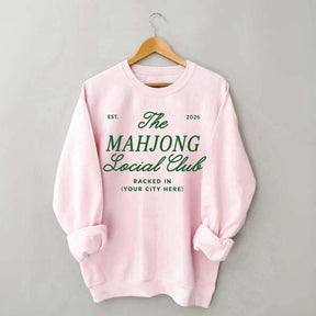 Personalized Mahjong Social Club Sweatshirt