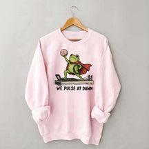 Funny Frog Pilates We Pulse At Dawn Sweatshirt