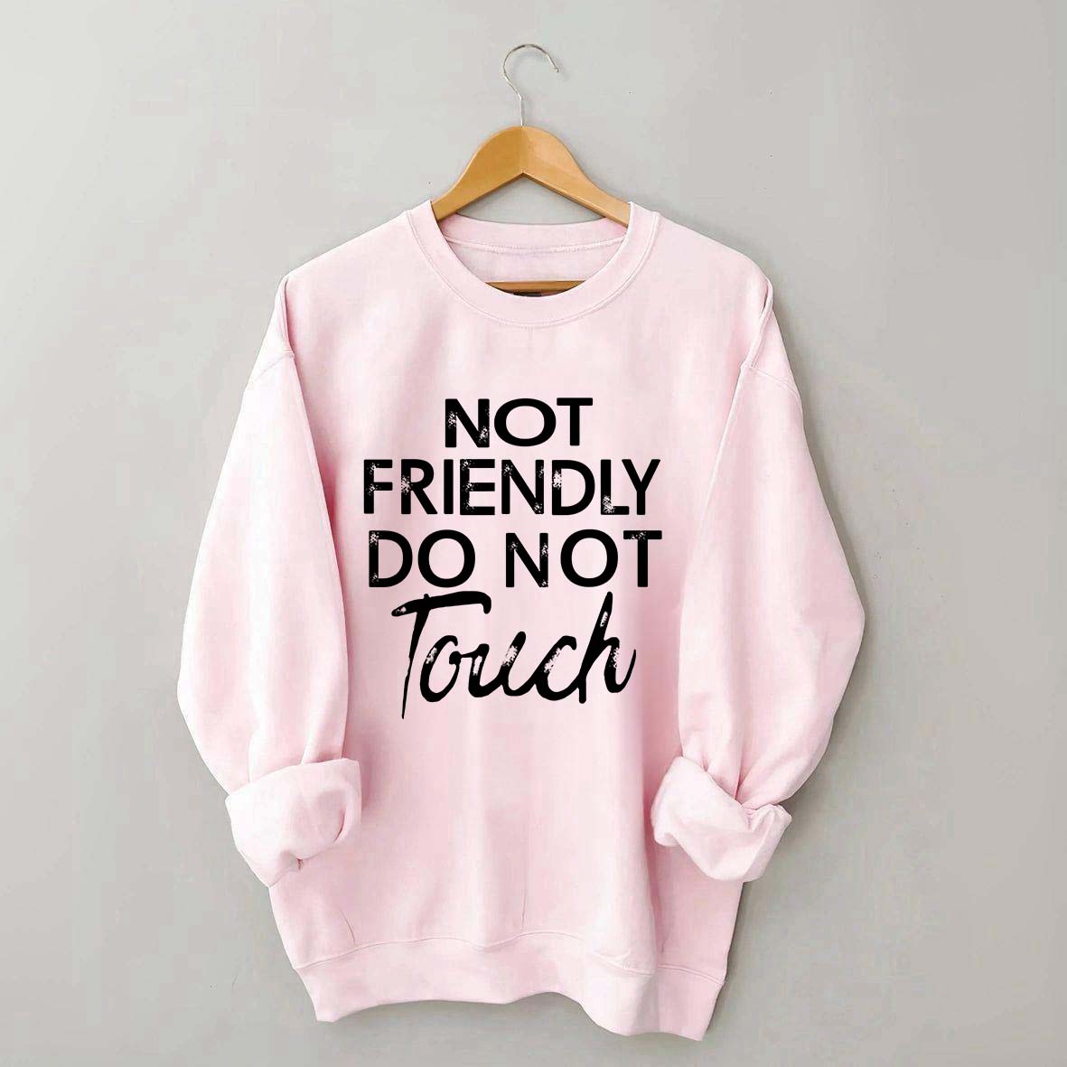 Not Friendly Do Not Touch Sweatshirt