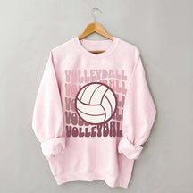 Retro Groovy VolleyBall Player Sweatshirt
