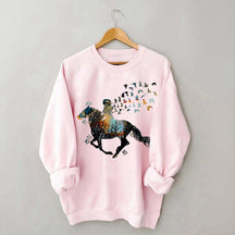 Just A Girl Who Loves Horses Peace Love Sweatshirt
