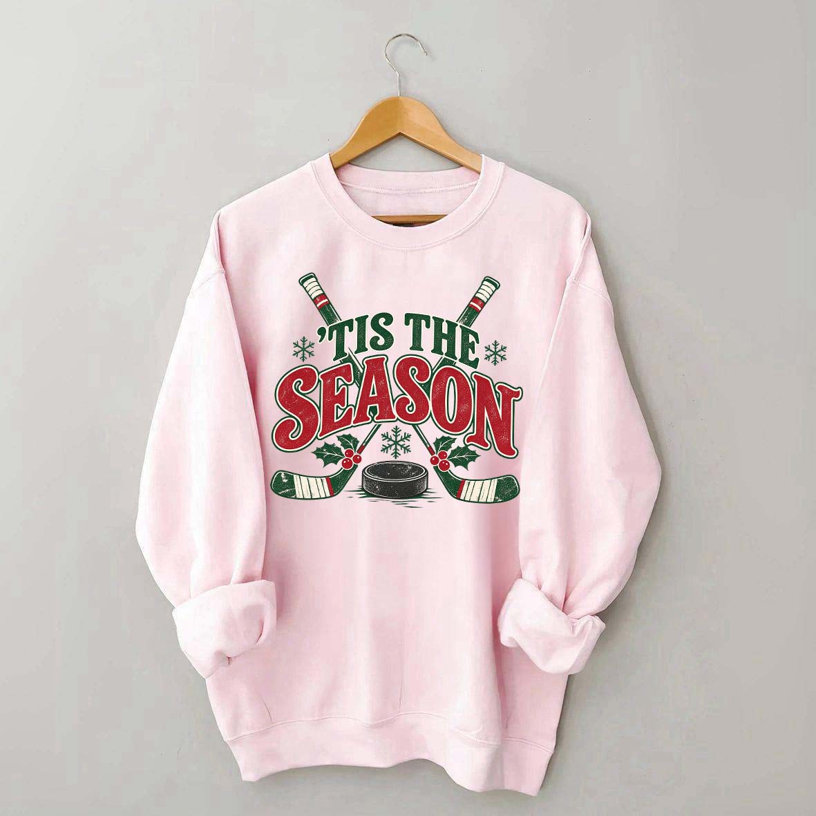 Tis The Season Hockey Merry Christmas Sweatshirt