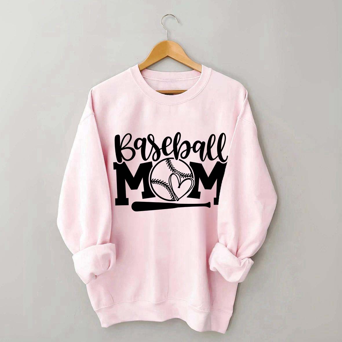 Trendy Mom Life Baseball Sweatshirt