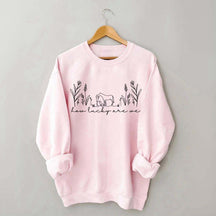 How Lucky Are We Horse and Dog Lover Sweatshirt