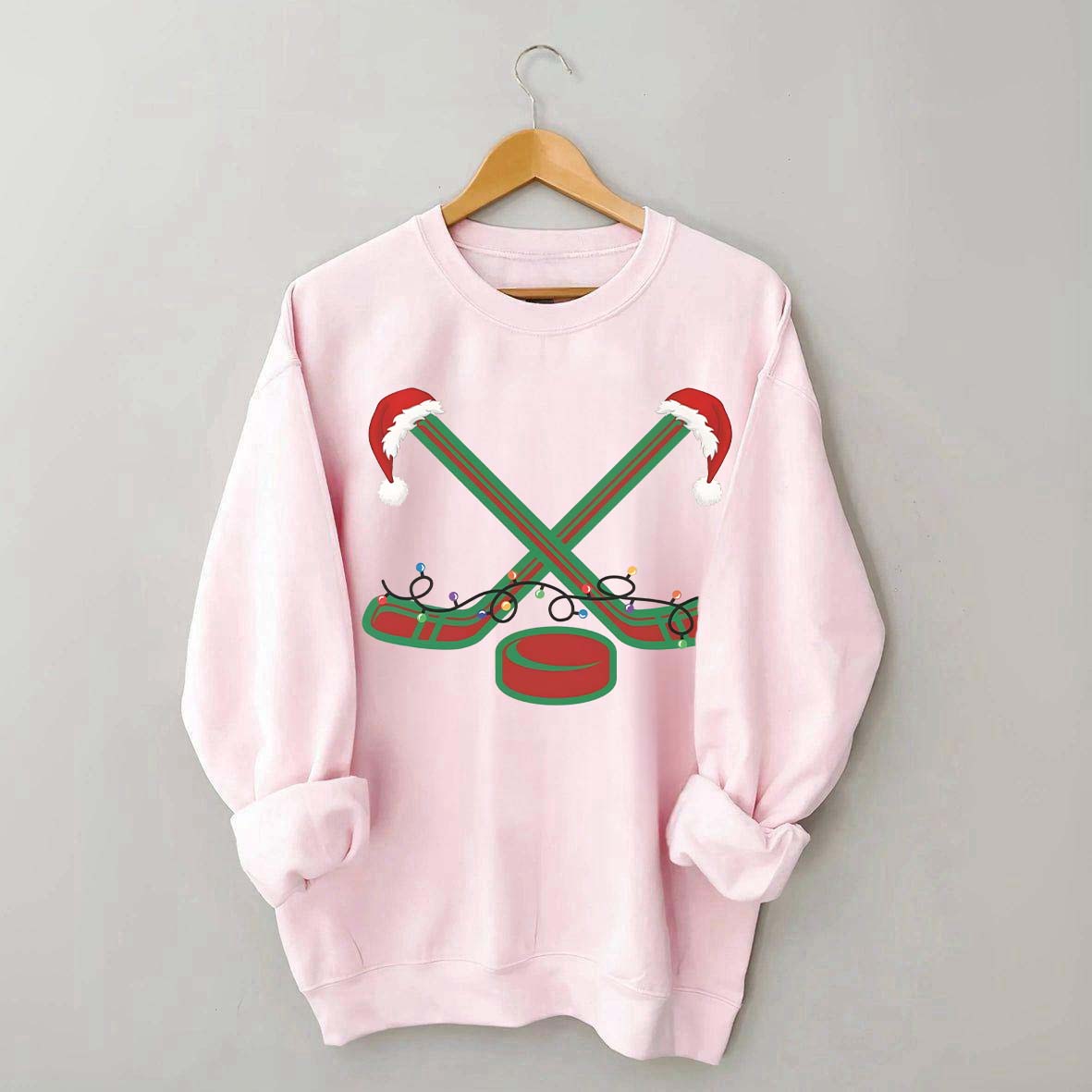 Christmas Ice Hockey Xmas Sport Sweatshirt