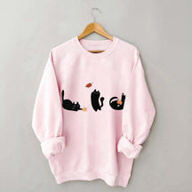 Comfort Colors Black Cats Fall Sweatshirt