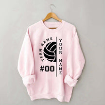 Custom Name Number Volleyball Sweatshirt