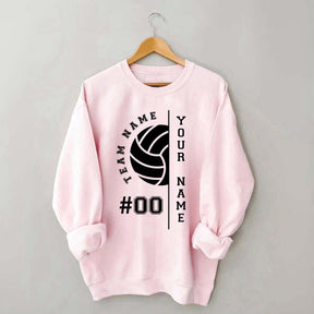 Custom Name Number Volleyball Sweatshirt