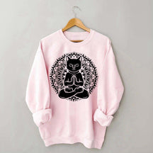 Cute Cat Yoga Namaste Sweatshirt