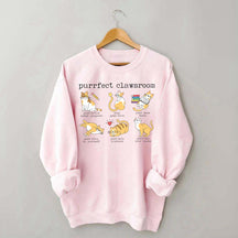 Teacher Puns Cat Lover Sweatshirt