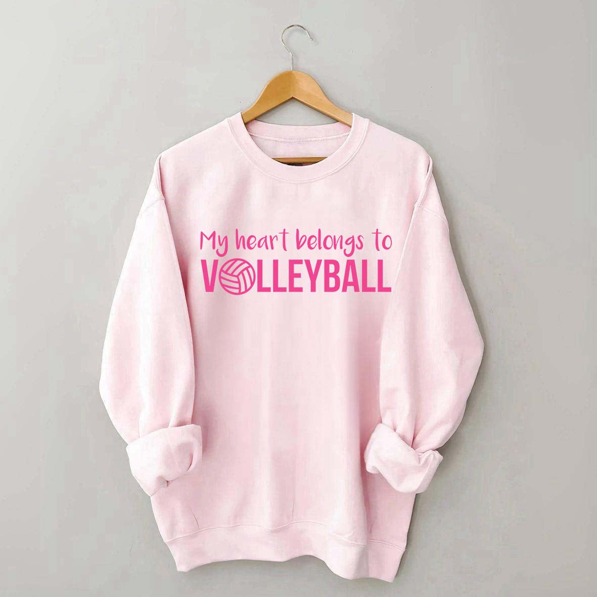 My Heart Belongs to Volleyball Sweatshirt