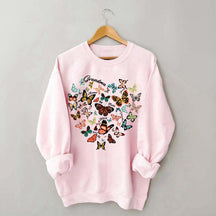 Leopard Heart Butterfly Sweatshirt