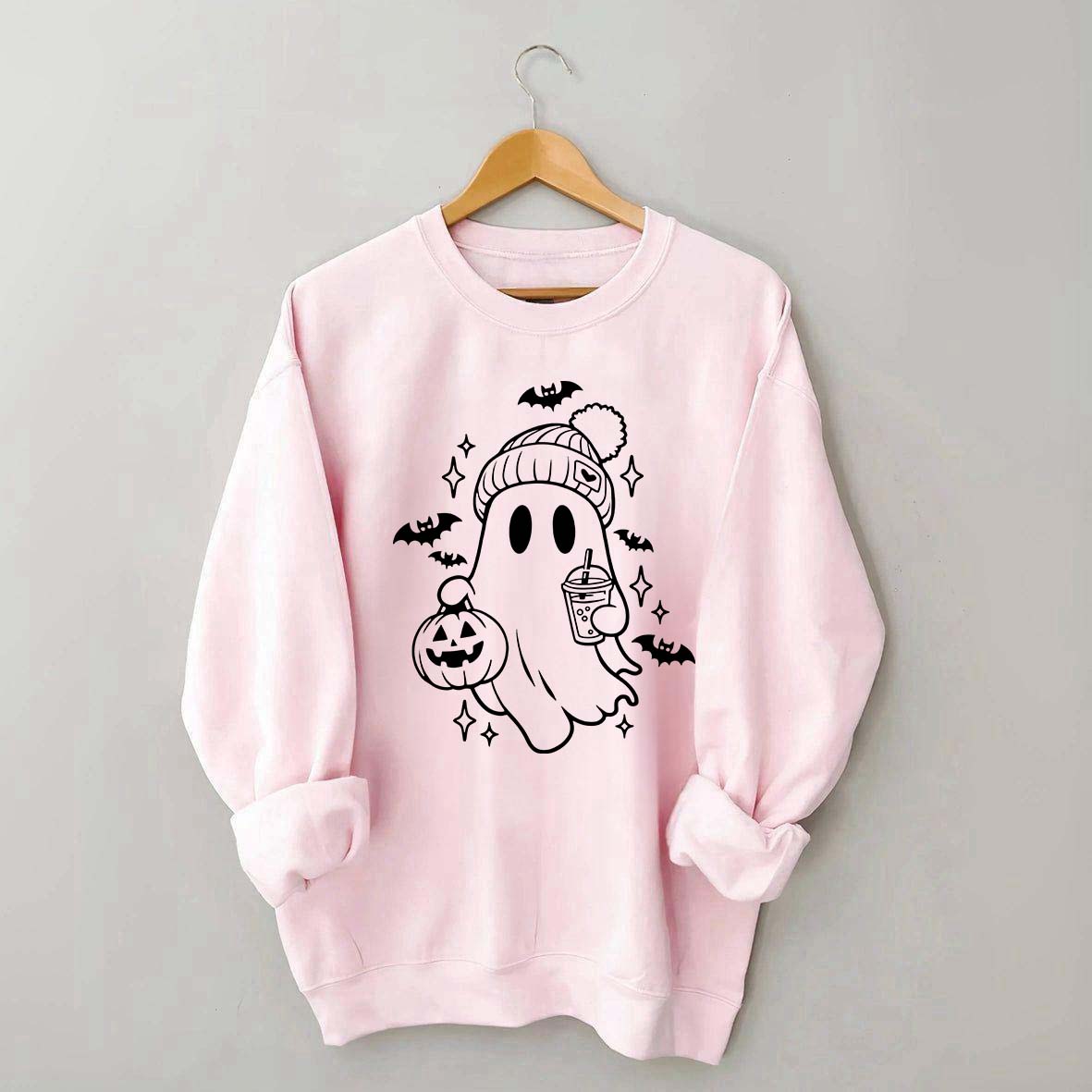 Retro Ghost Coffee Sweatshirt
