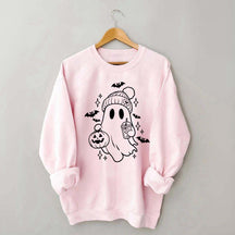 Retro Ghost Coffee Sweatshirt