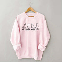 Un Deux Trois Cat Cute Sweatshirt