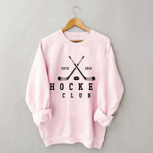 Personalized Year Vintage Ice Hockey Club Sweatshirt