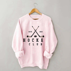 Personalized Year Vintage Ice Hockey Club Sweatshirt