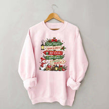 Funny Watercolor Christmas Signpost Sweatshirt