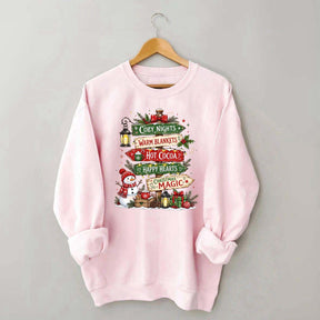 Funny Watercolor Christmas Signpost Sweatshirt