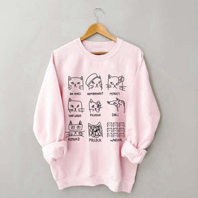 Artistic Cats Inspired by Famous Painters Sweatshirt