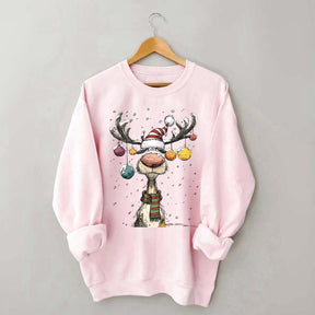 Cute Christmas Vintage Reindeer Sweatshirt