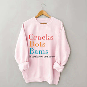 Cracks Dots Bams Sweatshirt
