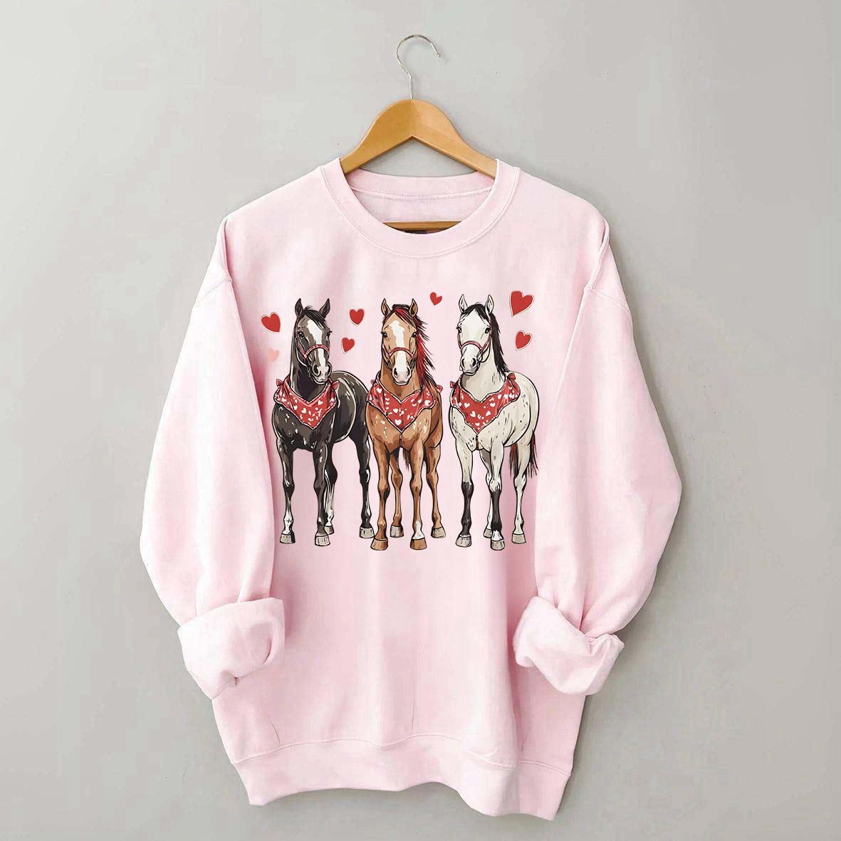 Valentines Horse Sweatshirt