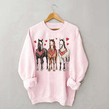 Valentines Horse Sweatshirt