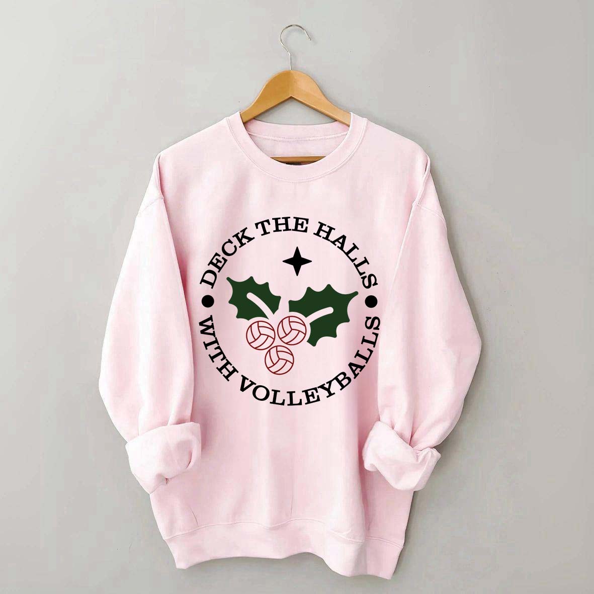 Deck the Halls with Volleyballs Sweatshirt