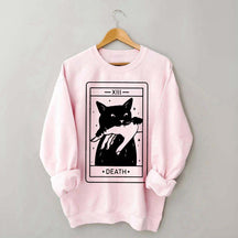 Tarot Card Black Cat Sweatshirt